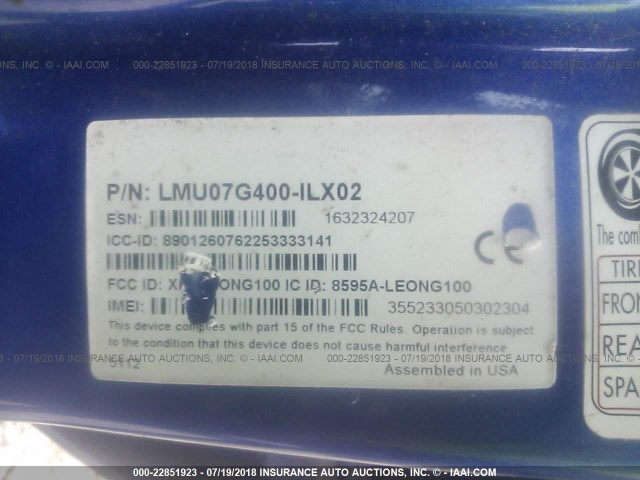 JS2YC5A36D6102816 - 2013 SUZUKI SX4 LE BLUE photo 9