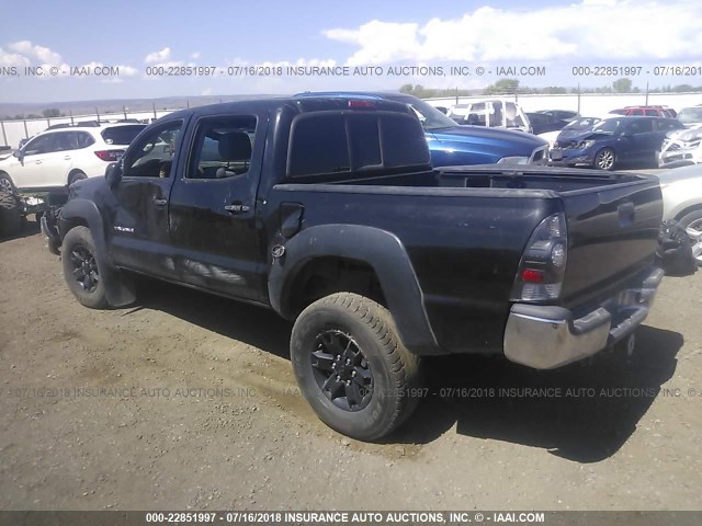 5TELU42NX8Z502415 - 2008 TOYOTA TACOMA DOUBLE CAB 黑色 照片 3