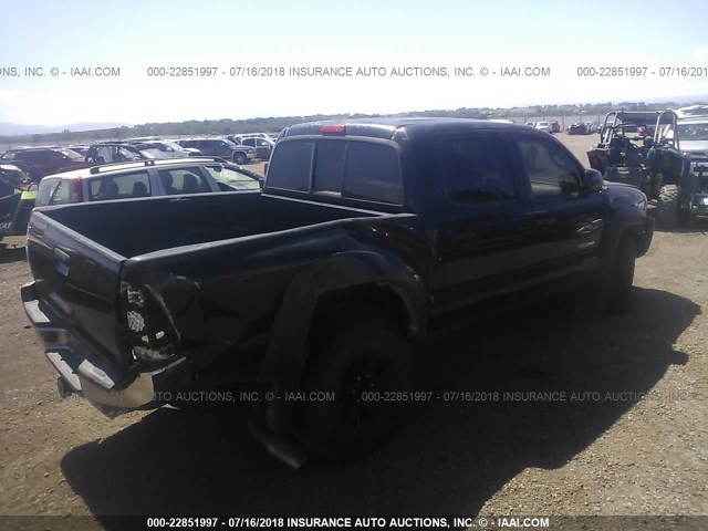 5TELU42NX8Z502415 - 2008 TOYOTA TACOMA DOUBLE CAB 黑色 照片 4