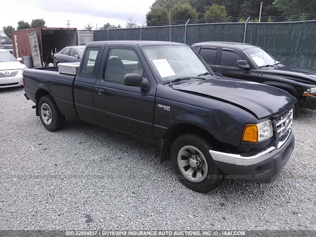 1FTYR14U82PA61117 - 2002 FORD RANGER SUPER CAB Dark Blue photo 1