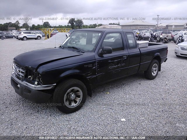 1FTYR14U82PA61117 - 2002 FORD RANGER SUPER CAB Dark Blue photo 2