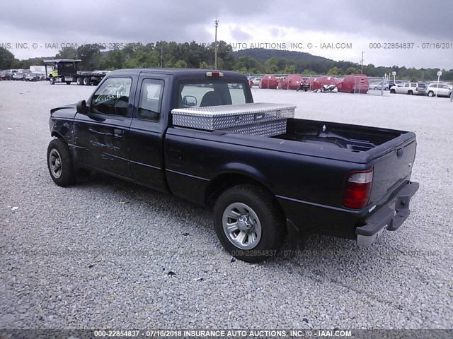 1FTYR14U82PA61117 - 2002 FORD RANGER SUPER CAB Dark Blue photo 3