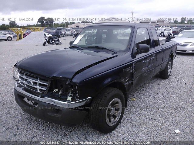 1FTYR14U82PA61117 - 2002 FORD RANGER SUPER CAB Dark Blue photo 6