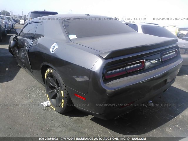 2C3CDZAG8FH834818 - 2015 DODGE CHALLENGER SXT GRAY photo 3