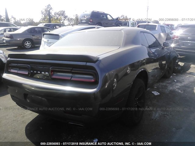 2C3CDZAG8FH834818 - 2015 DODGE CHALLENGER SXT GRAY photo 4