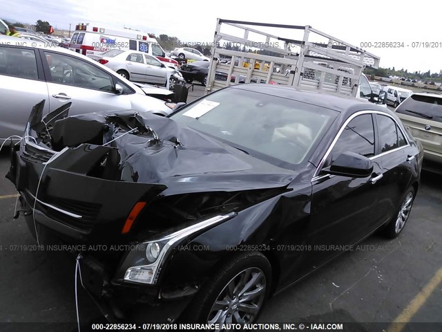 1G6AA5RX9H0189177 - 2017 CADILLAC ATS BLACK photo 2