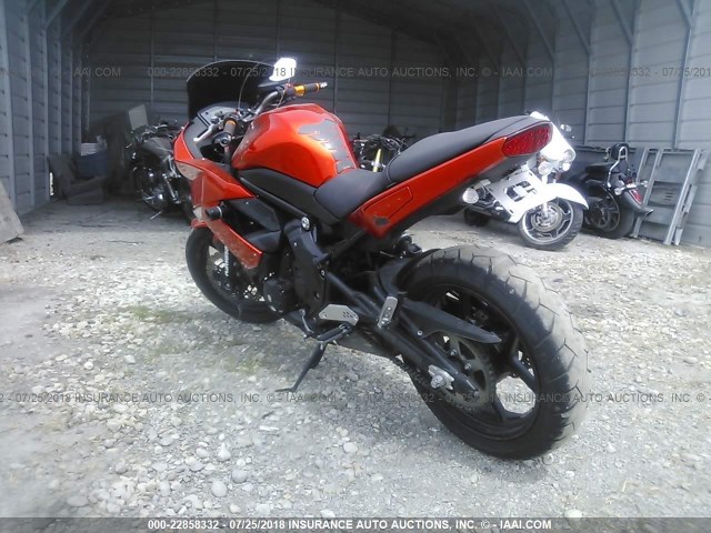 JKAEXEC19BDA67188 - 2011 KAWASAKI EX650 C 橙色 照片 3