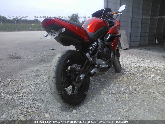 JKAEXEC19BDA67188 - 2011 KAWASAKI EX650 C 橙色 照片 4