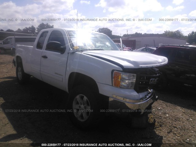 1GTR2VE38BZ457574 - 2011 GMC SIERRA K1500 SLE WHITE photo 1