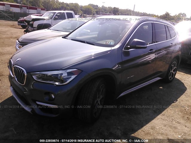 WBXHT3C39G5F64704 - 2016 BMW X1 XDRIVE28I GRAY photo 2