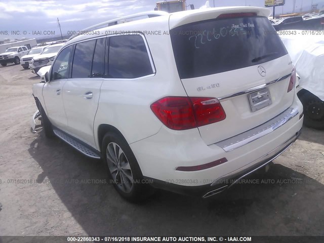 4JGDF7CE2DA170758 - 2013 MERCEDES-BENZ GL 450 4MATIC WHITE photo 3