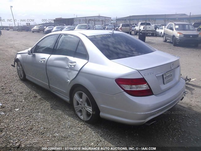 WDDGF5GB9BF649464 - 2011 MERCEDES-BENZ C 350 GRAY photo 3