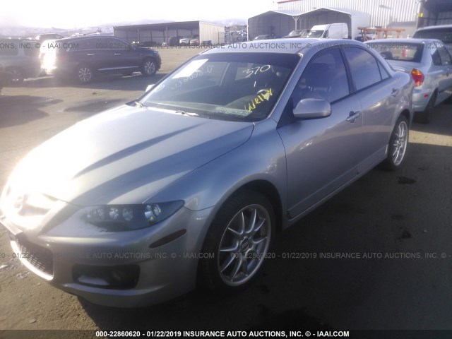 JM1GG12L071108355 - 2007 MAZDA SPEED 6 SILVER photo 2