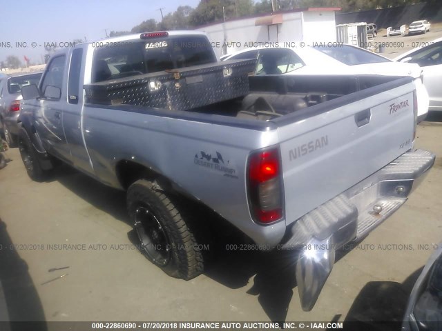 1N6ED26T0YC399362 - 2000 NISSAN FRONTIER KING CAB XE/KING CAB SE SILVER photo 3
