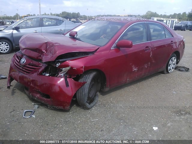 4T4BE46K99R123555 - 2009 TOYOTA CAMRY SE/LE/XLE RED photo 2