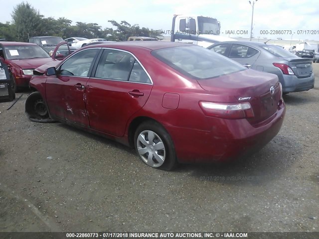 4T4BE46K99R123555 - 2009 TOYOTA CAMRY SE/LE/XLE RED photo 3