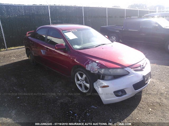 1YVHP80D365M32944 - 2006 MAZDA 6 S MAROON photo 1