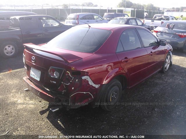 1YVHP80D365M32944 - 2006 MAZDA 6 S MAROON photo 4