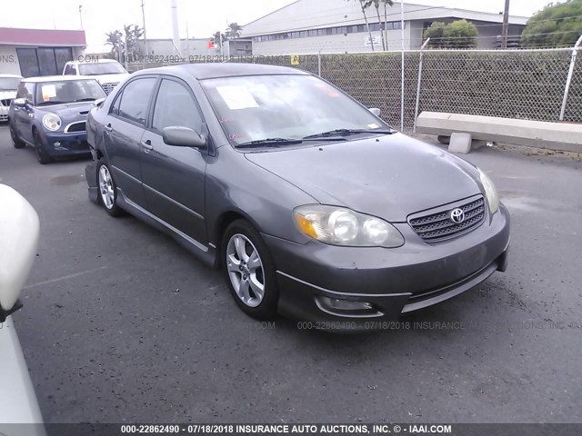 2T1BY32E65C348331 - 2005 TOYOTA COROLLA XRS GRAY photo 1