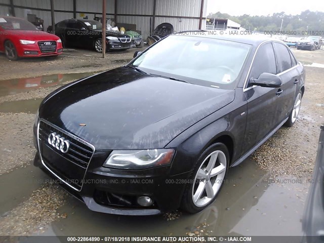 WAUEFAFL8CN016155 - 2012 AUDI A4 PREMIUM PLUS BLACK photo 2