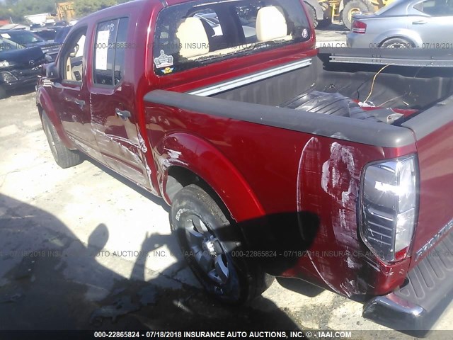 1N6AD0ERXCC467796 - 2012 NISSAN FRONTIER S/SV/SL/PRO-4X RED photo 3