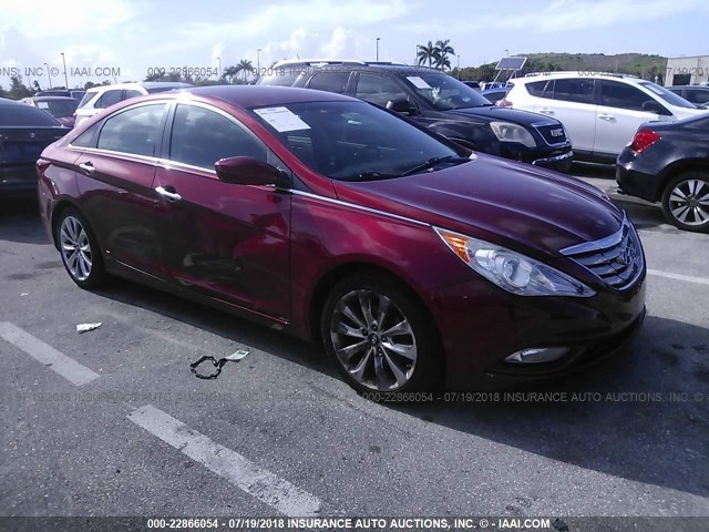 5NPEC4AC5BH216980 - 2011 HYUNDAI SONATA SE/LIMITED RED photo 1