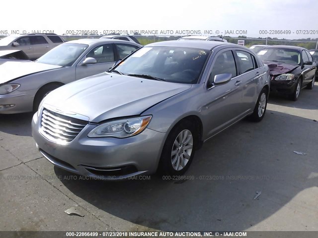 1C3CCBBB7EN165251 - 2014 CHRYSLER 200 TOURING SILVER photo 2