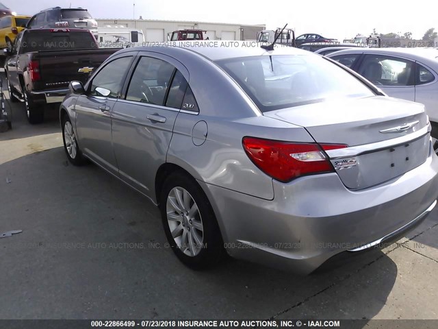 1C3CCBBB7EN165251 - 2014 CHRYSLER 200 TOURING SILVER photo 3