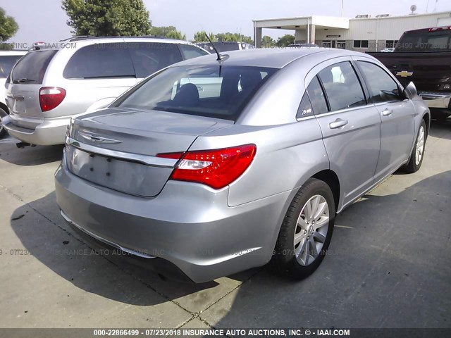 1C3CCBBB7EN165251 - 2014 CHRYSLER 200 TOURING SILVER photo 4