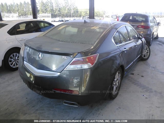 19UUA86539A018372 - 2009 ACURA TL GRAY photo 4