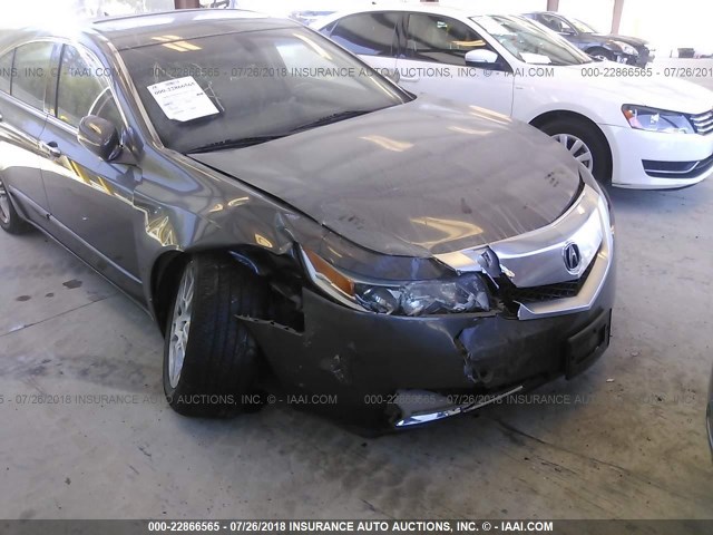 19UUA86539A018372 - 2009 ACURA TL GRAY photo 6