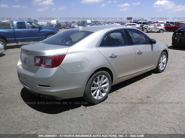 1G11F5SL8FF313853 - 2015 CHEVROLET MALIBU LTZ SILVER photo 4