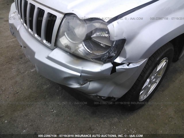 1J4HR48N36C209914 - 2006 JEEP GRAND CHEROKEE LAREDO/COLUMBIA/FREEDOM 银色 照片 6