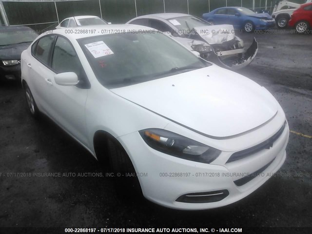 1C3CDFBA8GD652611 - 2016 DODGE DART SXT WHITE photo 1