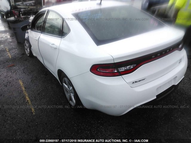 1C3CDFBA8GD652611 - 2016 DODGE DART SXT WHITE photo 3