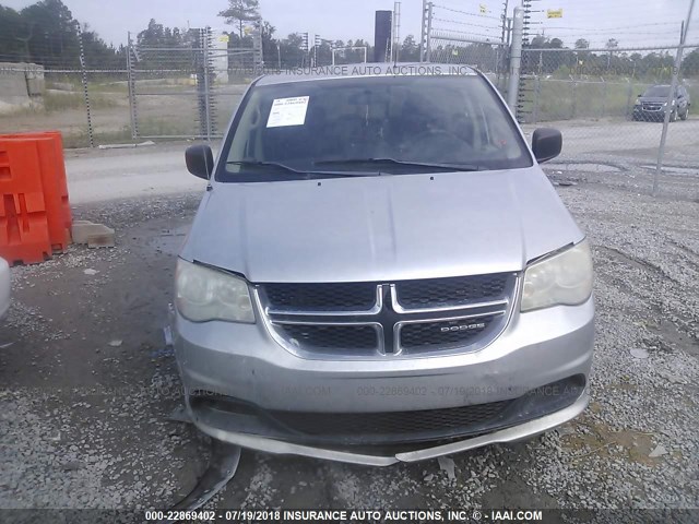 2C4RDGBG5CR139548 - 2012 DODGE GRAND CARAVAN SE SILVER photo 6