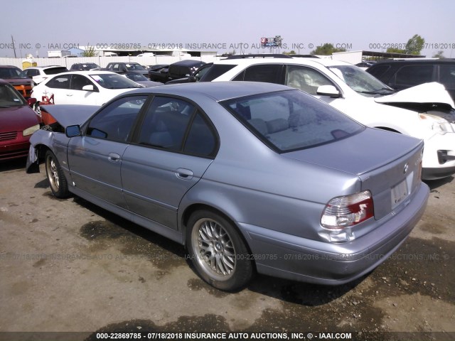 WBADT63402CH93215 - 2002 BMW 530 I AUTOMATIC Light Blue photo 3