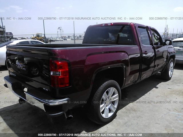 1GTR1MECXGZ354371 - 2016 GMC SIERRA C1500 SLE MAROON photo 4