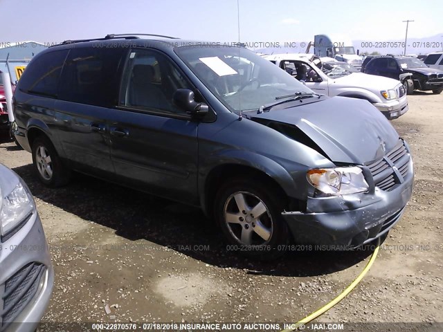 2D4GP44L16R838223 - 2006 DODGE GRAND CARAVAN SXT Light Blue photo 1