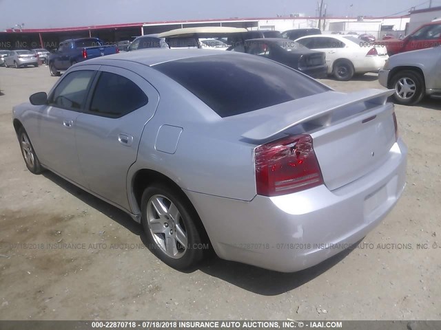 2B3KA43R57H849796 - 2007 DODGE CHARGER SE/SXT SILVER photo 3