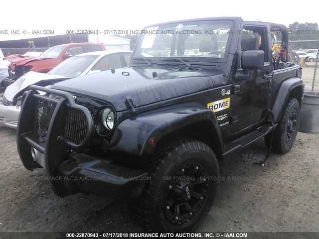 1J4FA54199L773479 - 2009 JEEP WRANGLER SAHARA BLACK photo 2