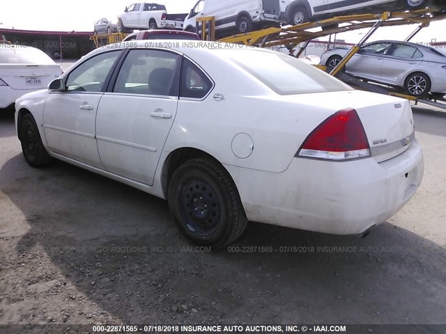 2G1WS553981243156 - 2008 CHEVROLET IMPALA POLICE WHITE photo 3