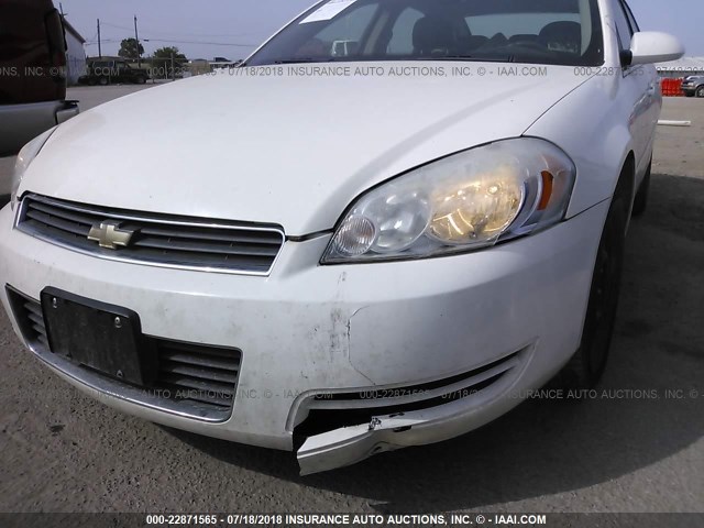 2G1WS553981243156 - 2008 CHEVROLET IMPALA POLICE WHITE photo 6