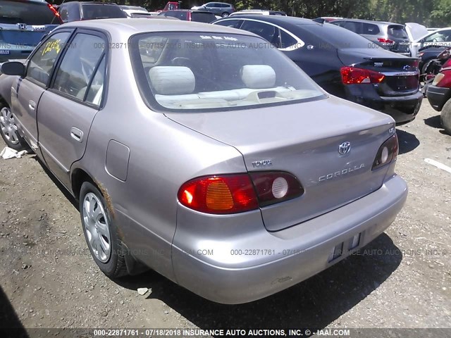 1NXBR18E71Z544697 - 2001 TOYOTA COROLLA CE/LE/S SILVER photo 3