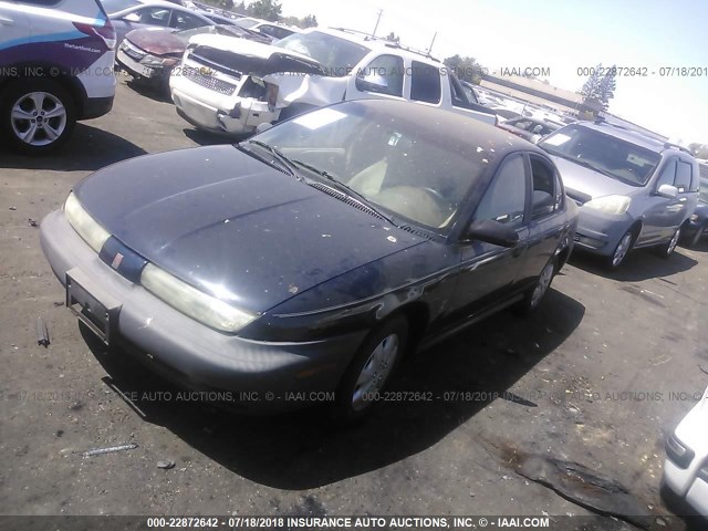 1G8ZH5286WZ135742 - 1998 SATURN SL1 BLACK photo 2