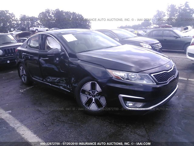 KNAGM4AD3D5042017 - 2013 KIA OPTIMA HYBRID BLACK photo 1