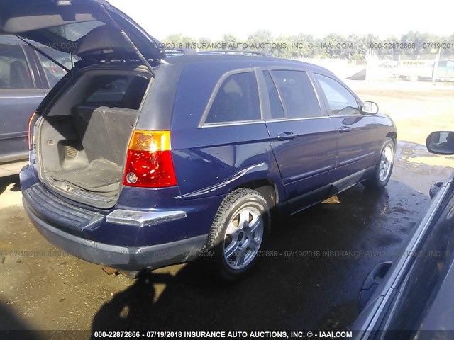 2C8GF68415R660874 - 2005 CHRYSLER PACIFICA TOURING BLUE photo 4