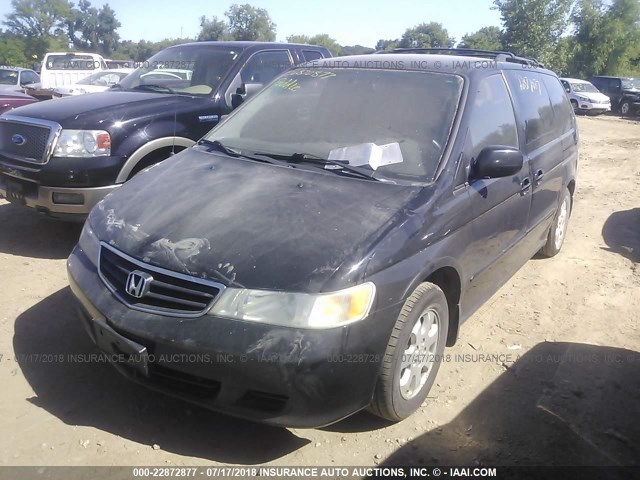 5FNRL18984B037960 - 2004 HONDA ODYSSEY EXL BLACK photo 2