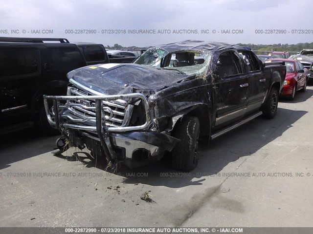 3GTP2VE36BG200615 - 2011 GMC SIERRA K1500 SLE BLUE photo 2