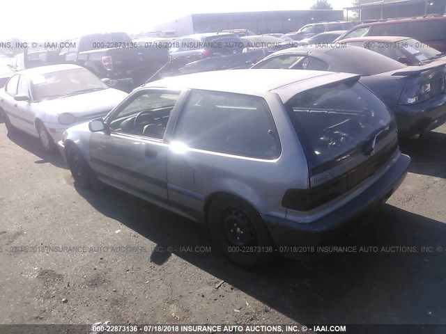 2HGED6355LH570694 - 1990 HONDA CIVIC DX GRAY photo 3